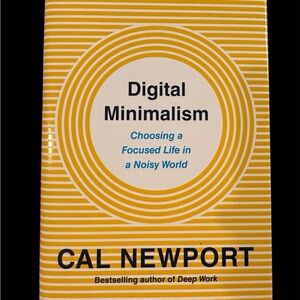 Digital Minimalism by Cal Newport — Yellow Stripe Hardcover